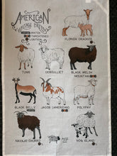 Load image into Gallery viewer, Sheep Breeds Tea Towel