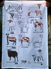 Load image into Gallery viewer, Sheep Breeds Tea Towel